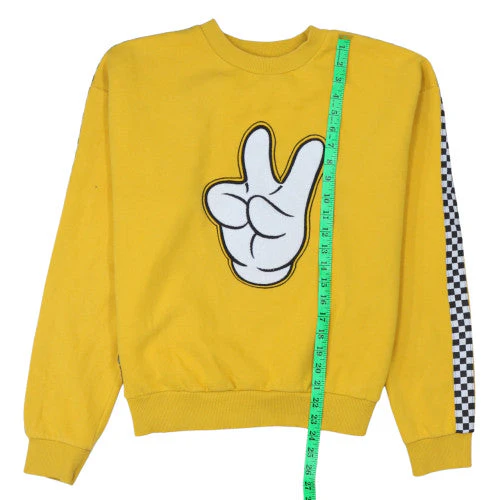 Disney Men's Yellow Graphic Pullover Sweatshirt L - Image 3