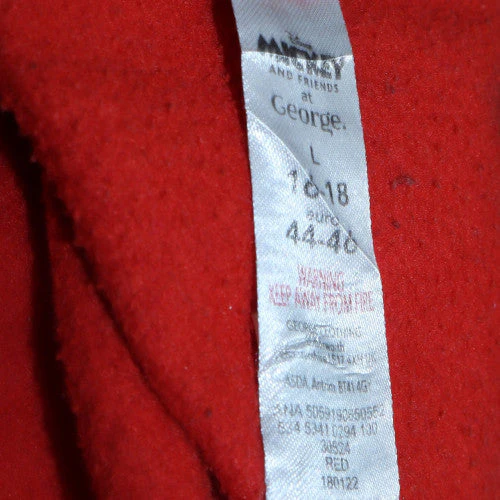 Disney Mickey & Friends at George Red Women's L Sweatshirt Cotton - Image 5