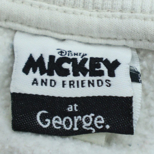 Disney Mickey & Friends George Women White 2XL Pullover Sweatshirt - Image 5