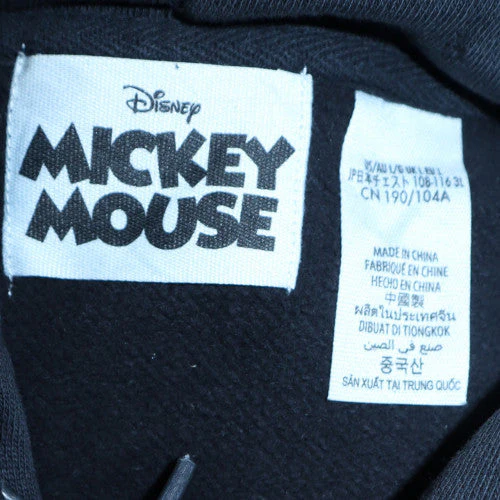 Disney Mickey Mouse Black Hoodie Women's L Pullover Fleece Sweatshirt - Image 6