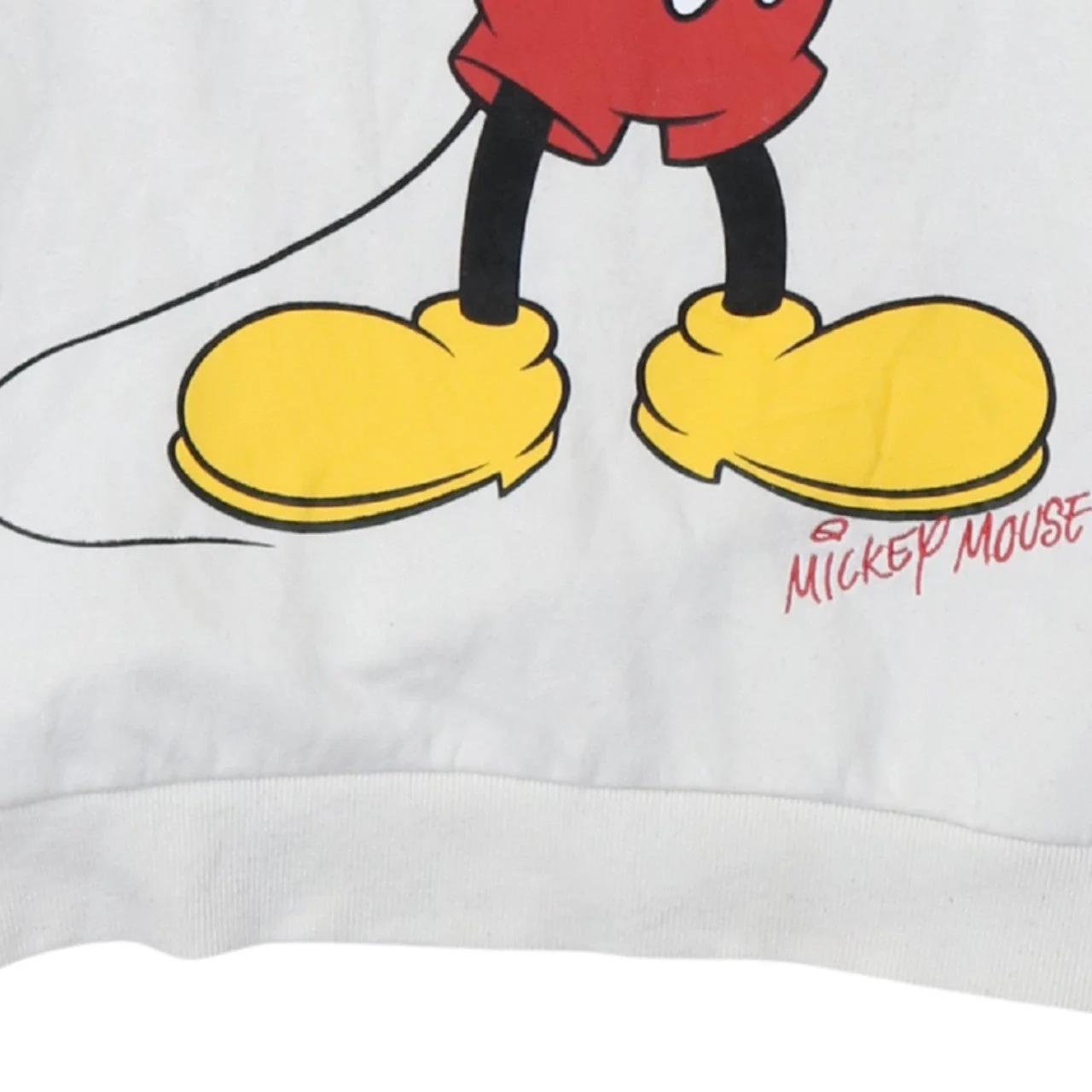 Disney Mickey Mouse White Hoodie Teen Girls Size 158CM Cotton Pullover - Image 8
