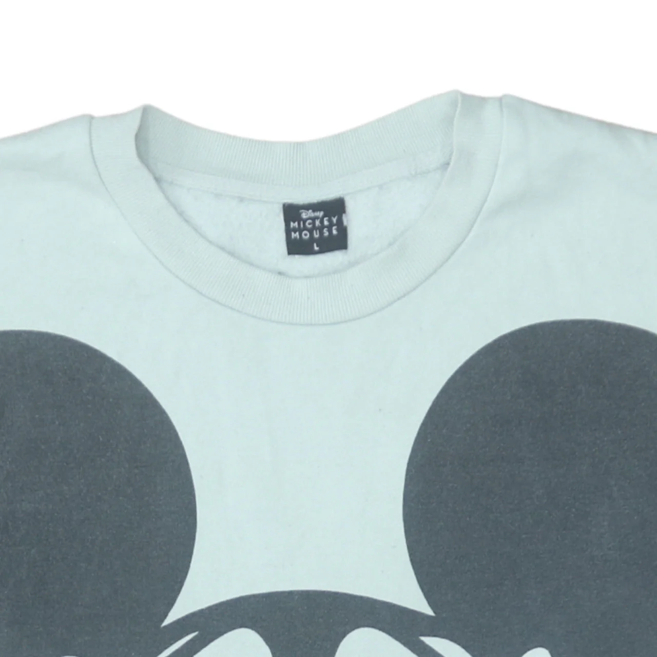Disney Mickey Mouse Women's Light Blue Pullover Sweatshirt L 16-18 - Image 7