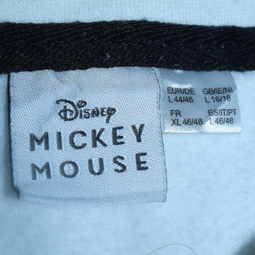 Disney Mickey Mouse Women's White Hoodie Size L Love Graphic Pullover - Image 5