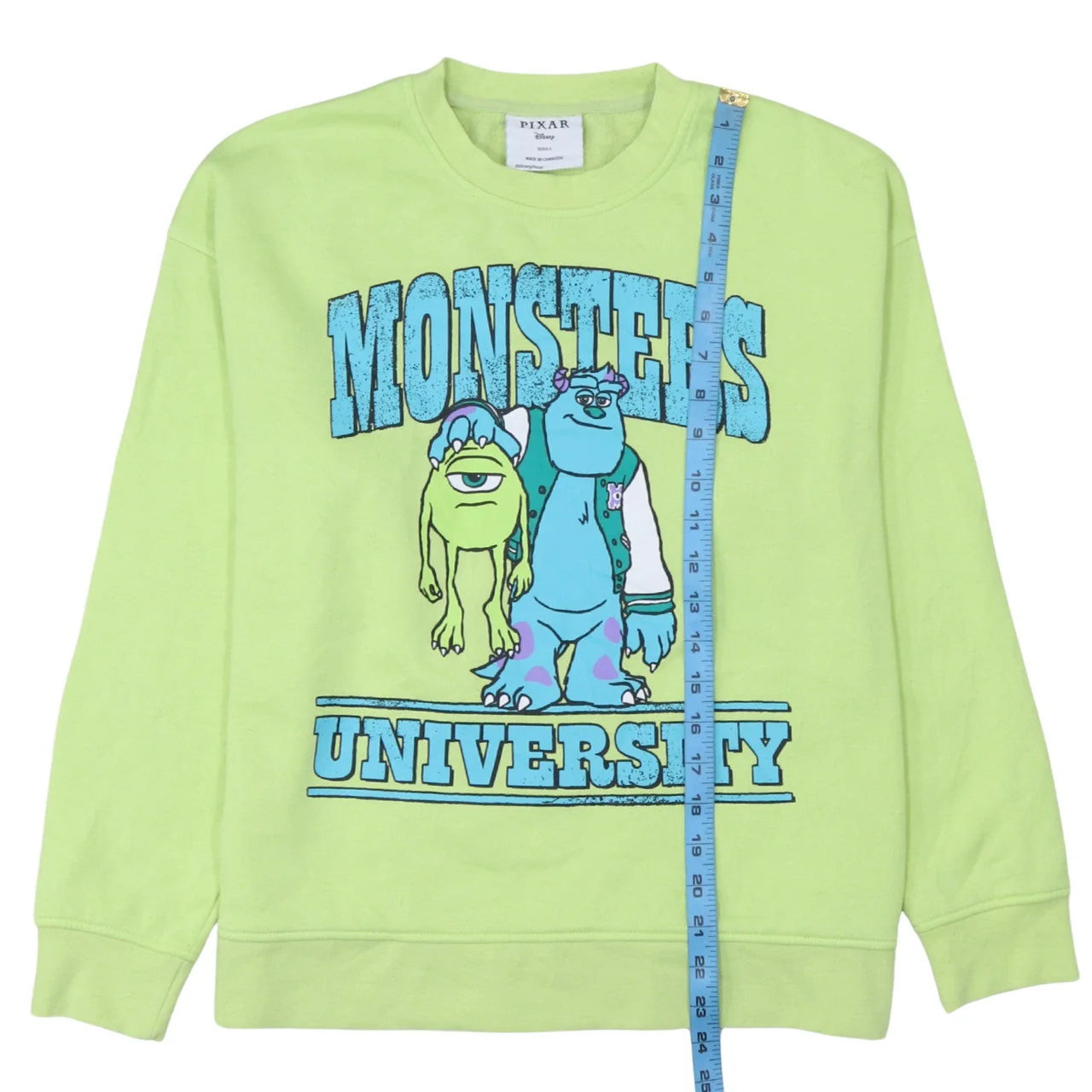 Disney Pixar Monsters University Green Sweatshirt Women S - Image 2