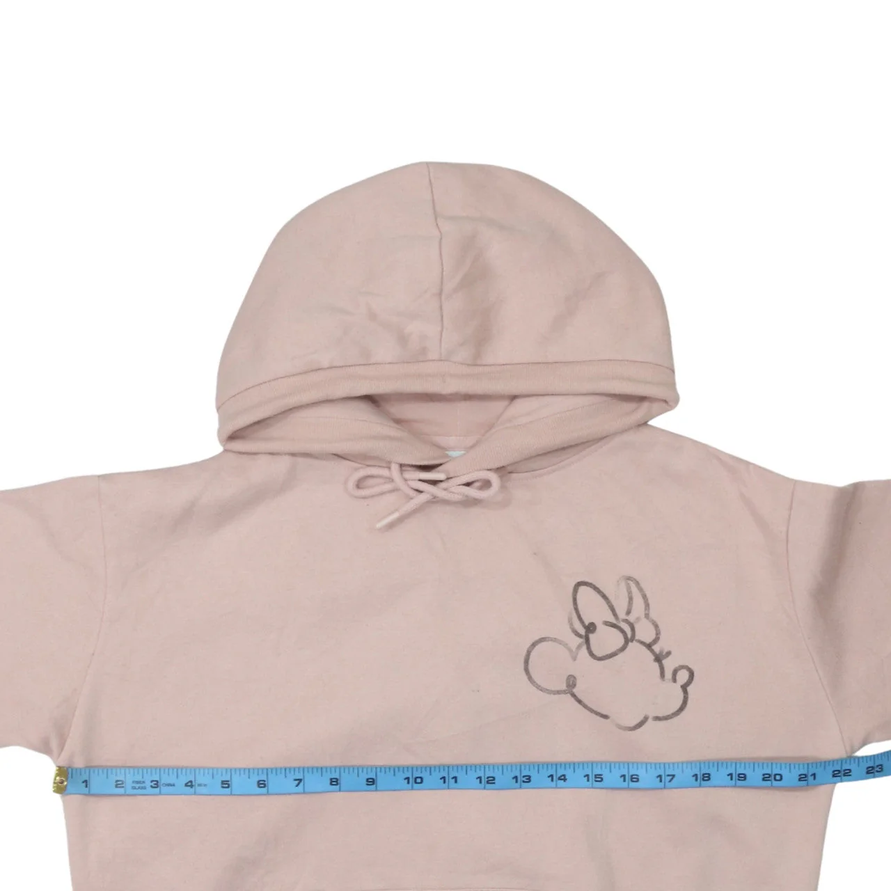 Disney Primark Cares Women's Pink Minnie Hoodie Size 10/12 Cotton Blend - Image 2