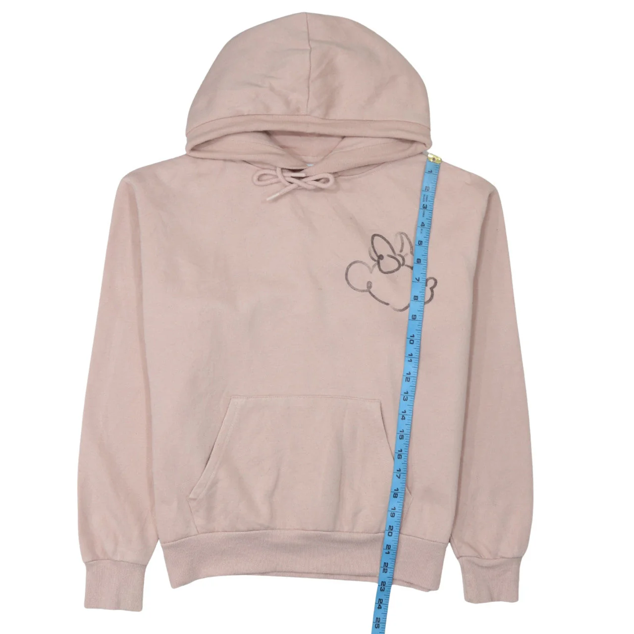 Disney Primark Cares Women's Pink Minnie Hoodie Size 10/12 Cotton Blend - Image 3