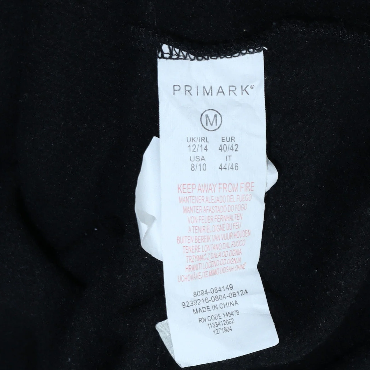 Disney Primark Women Black Mickey Mouse Pullover Hoodie Size M 12/14 - Image 6