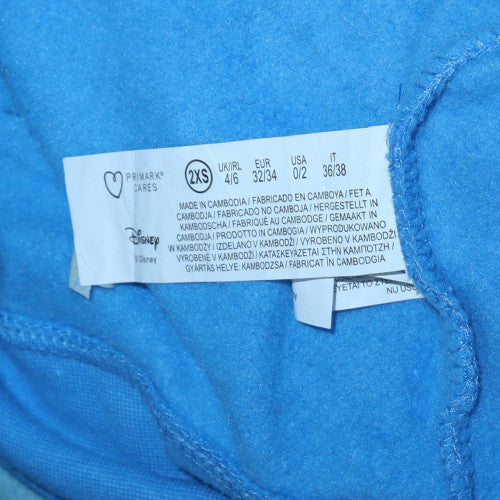 Disney Primark Women Blue Stitch Aloha Pullover Sweatshirt 2XS - Image 6