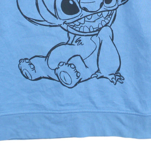 Disney Primark Women Blue Stitch Sweatshirt XS Pullover Crew Neck - Image 8