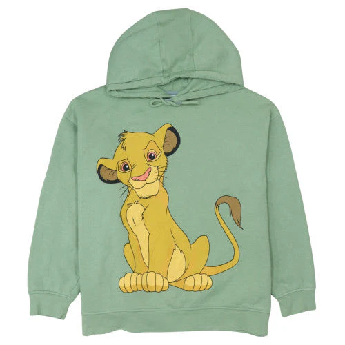 Disney Primark Women Green Hoodie XL Lion King Simba Graphic Pullover