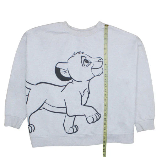 Disney Primark Women Grey 2XL Pullover Sweatshirt Lion King Simba Print - Image 3