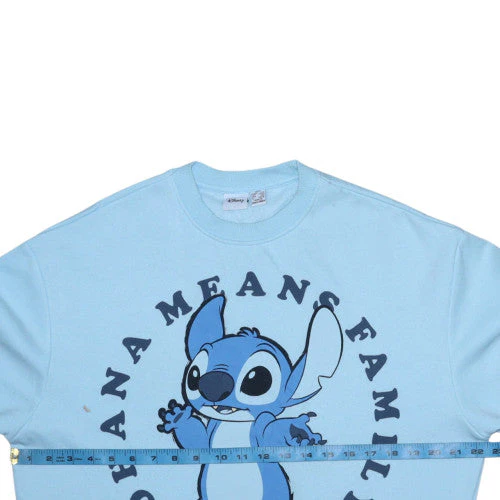 Disney Primark Women Light Blue Stitch Sweatshirt 2XS Pullover - Image 2