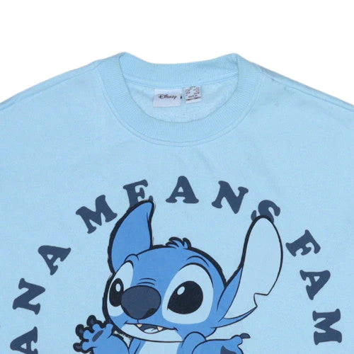 Disney Primark Women Light Blue Stitch Sweatshirt 2XS Pullover - Image 7