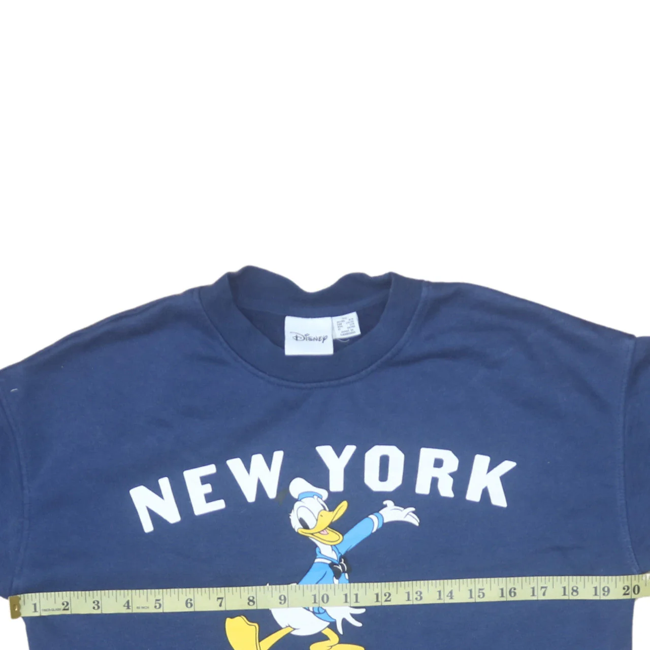 Disney Primark Women Navy Donald Duck New York Sweatshirt XS - Image 2