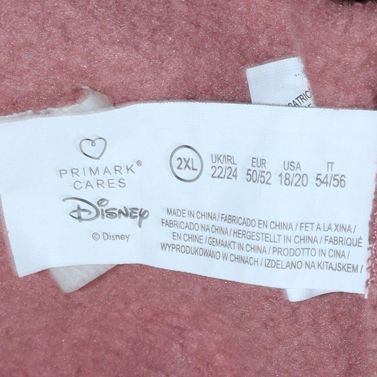 Disney Primark Women Pink 2XL Minnie Mouse Pullover Sweatshirt - Image 6