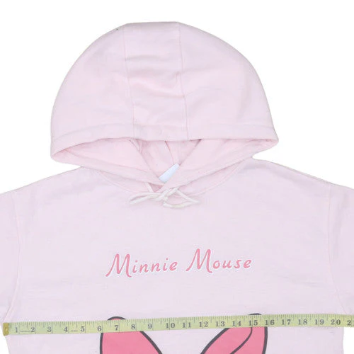 Disney Primark Women Pink Minnie Mouse Pullover Hoodie Size 10/12 - Image 3