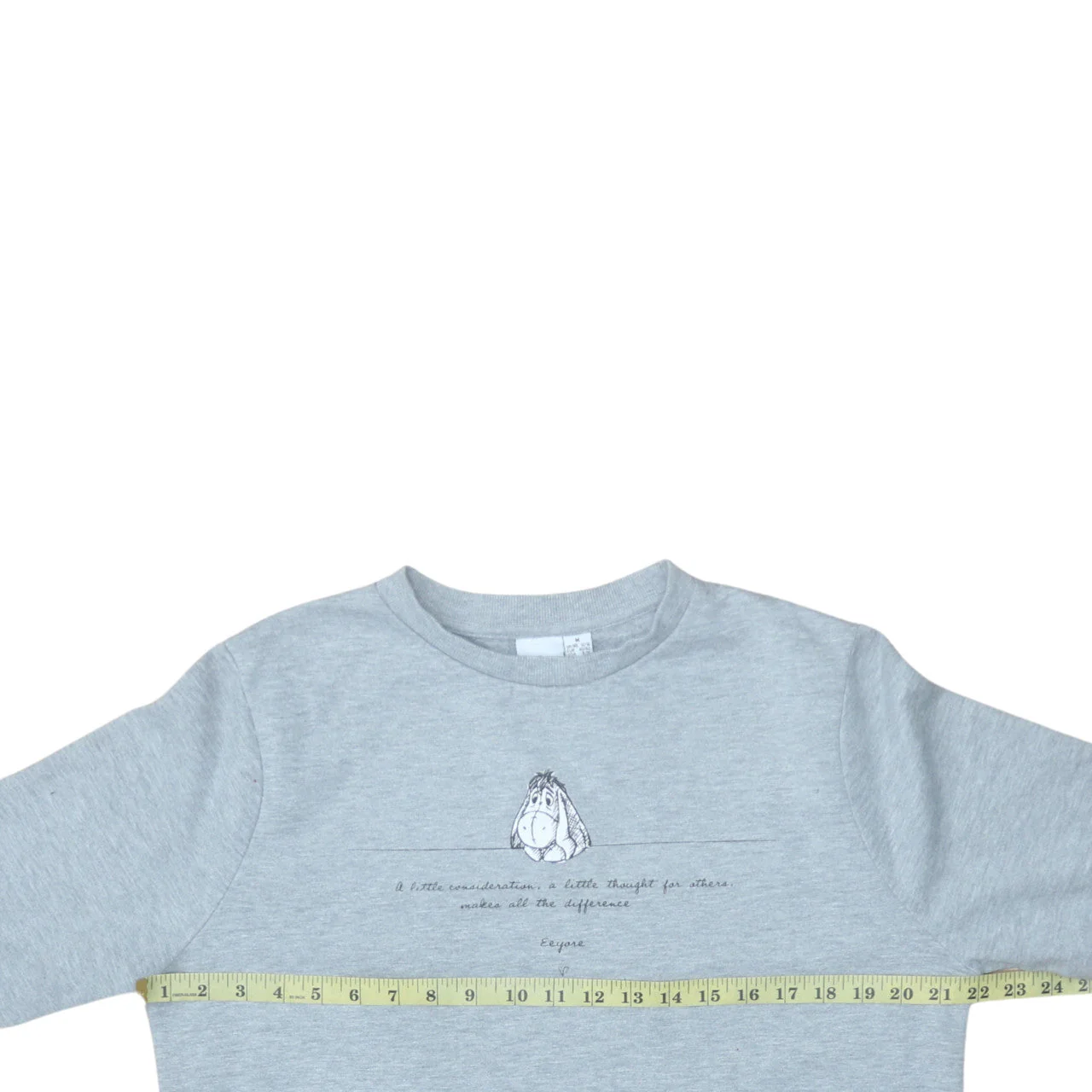 Disney Primark Women’s Grey Eeyore Sweatshirt Size 12/14 M - Image 3