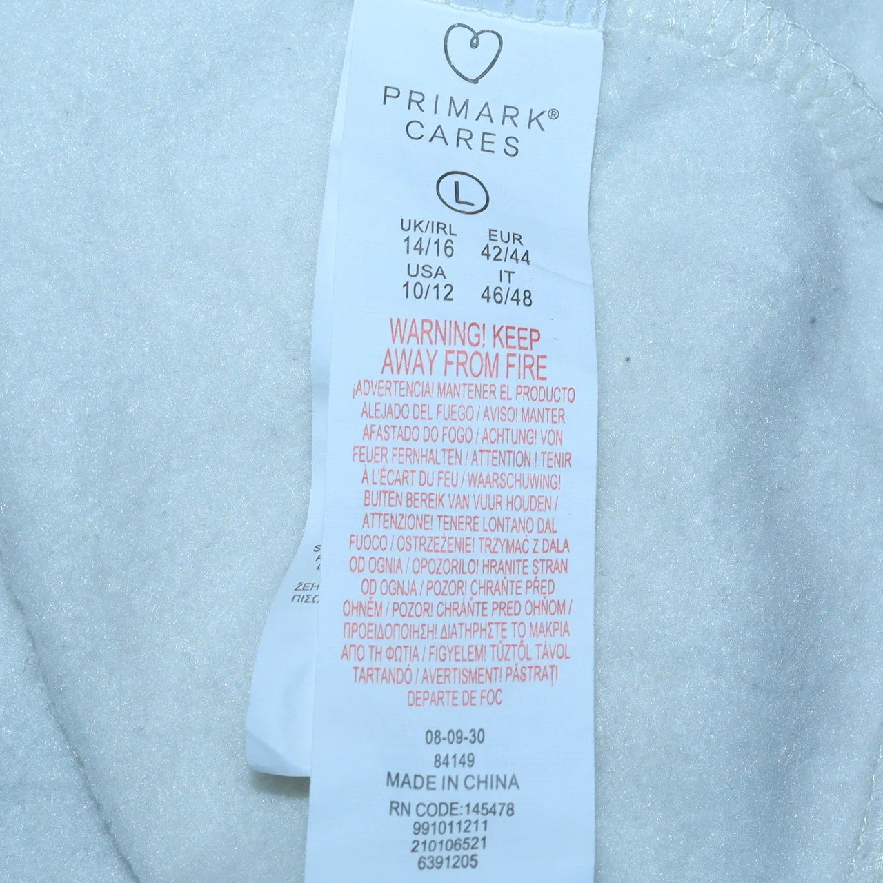 Disney Primark Women’s White Mickey Mouse Sweatshirt Size L 14/16 - Image 6