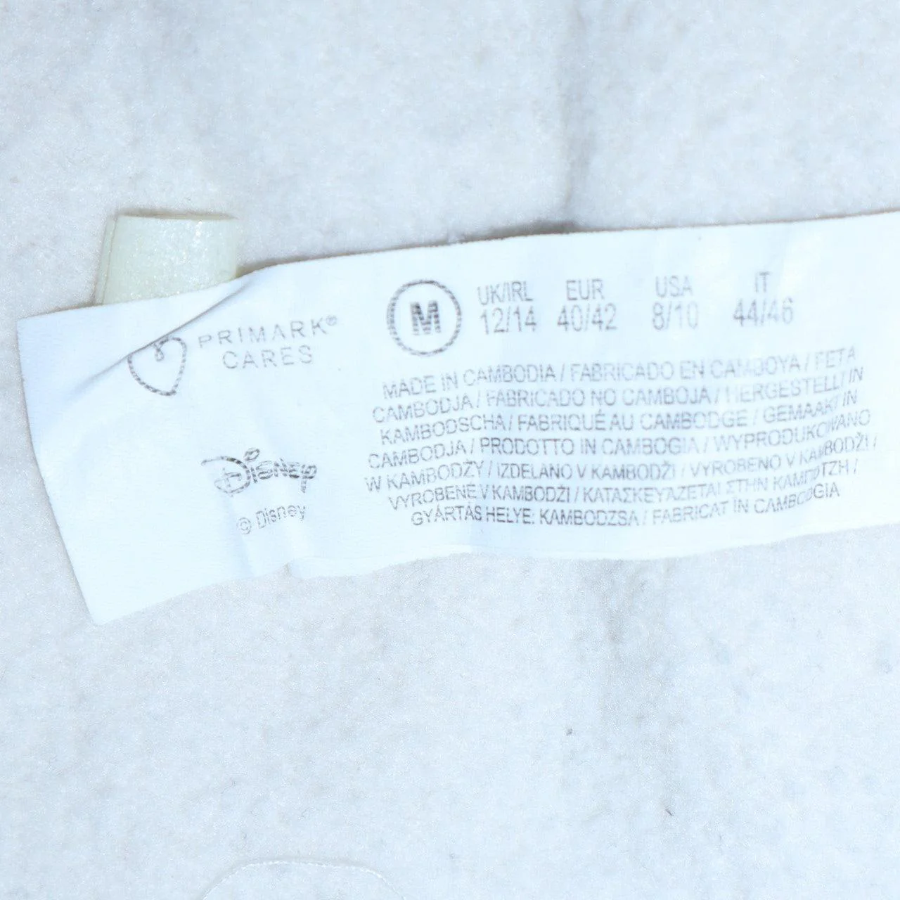 Disney Primark Women White Mickey Mouse Graphic Pullover Sweatshirt M 12/14 - Image 6