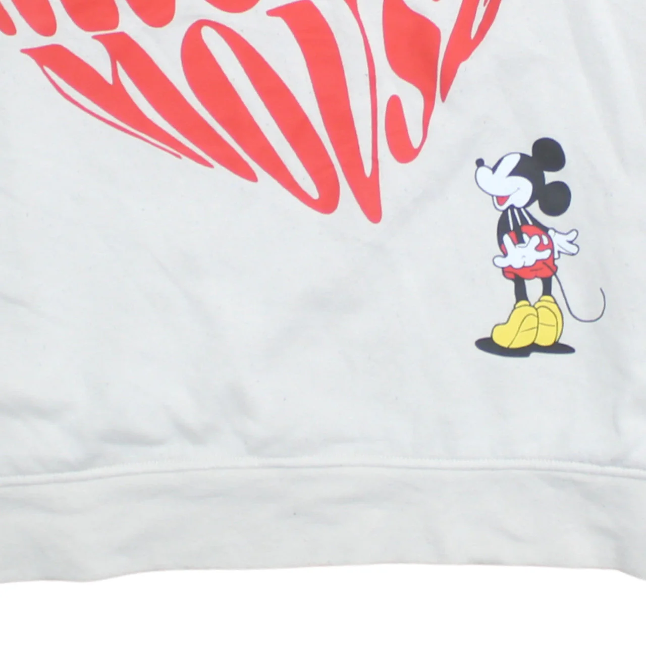 Disney Primark Women White Mickey Mouse Graphic Pullover Sweatshirt M 12/14 - Image 7
