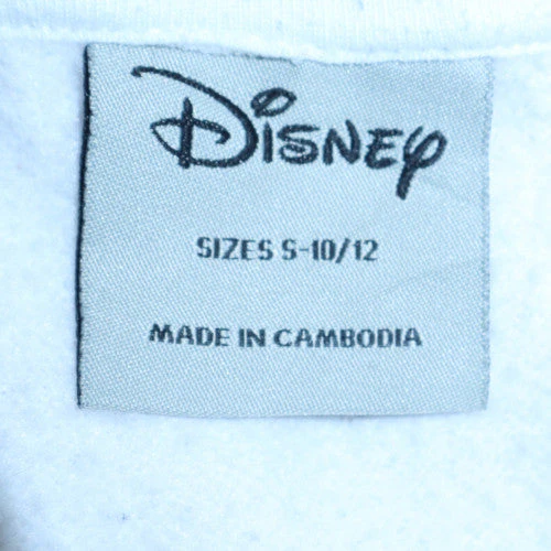 Disney Primark Women White Mickey Mouse Sweatshirt Size S 10/12 - Image 6