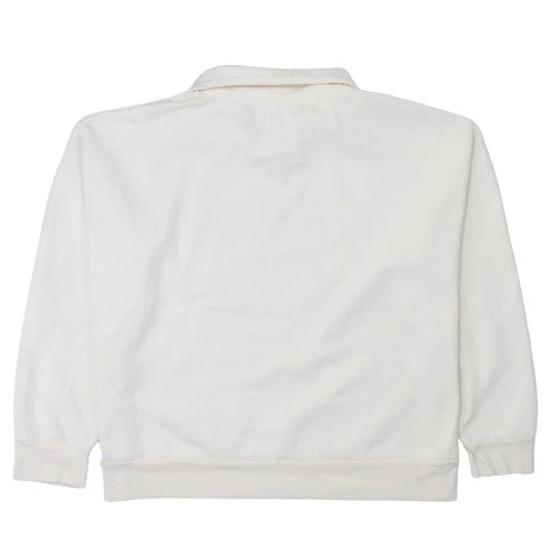 Disney Primark Women White XL 1/4 Zip Pullover Sweatshirt Mickey Mouse 1928 - Image 4