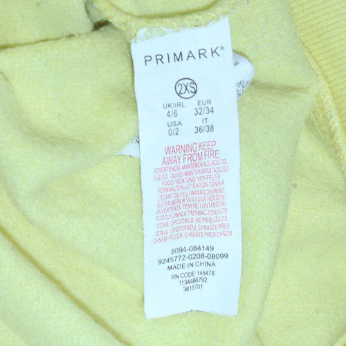Disney Primark Women Yellow 2XS Pullover Hoodie Winnie the Pooh - Image 6