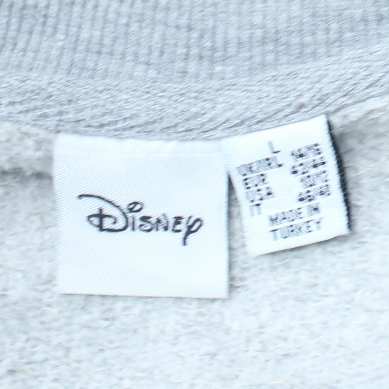 Disney Primark Womens Grey Stitch & Angel Sweatshirt L Cotton Blend - Image 5