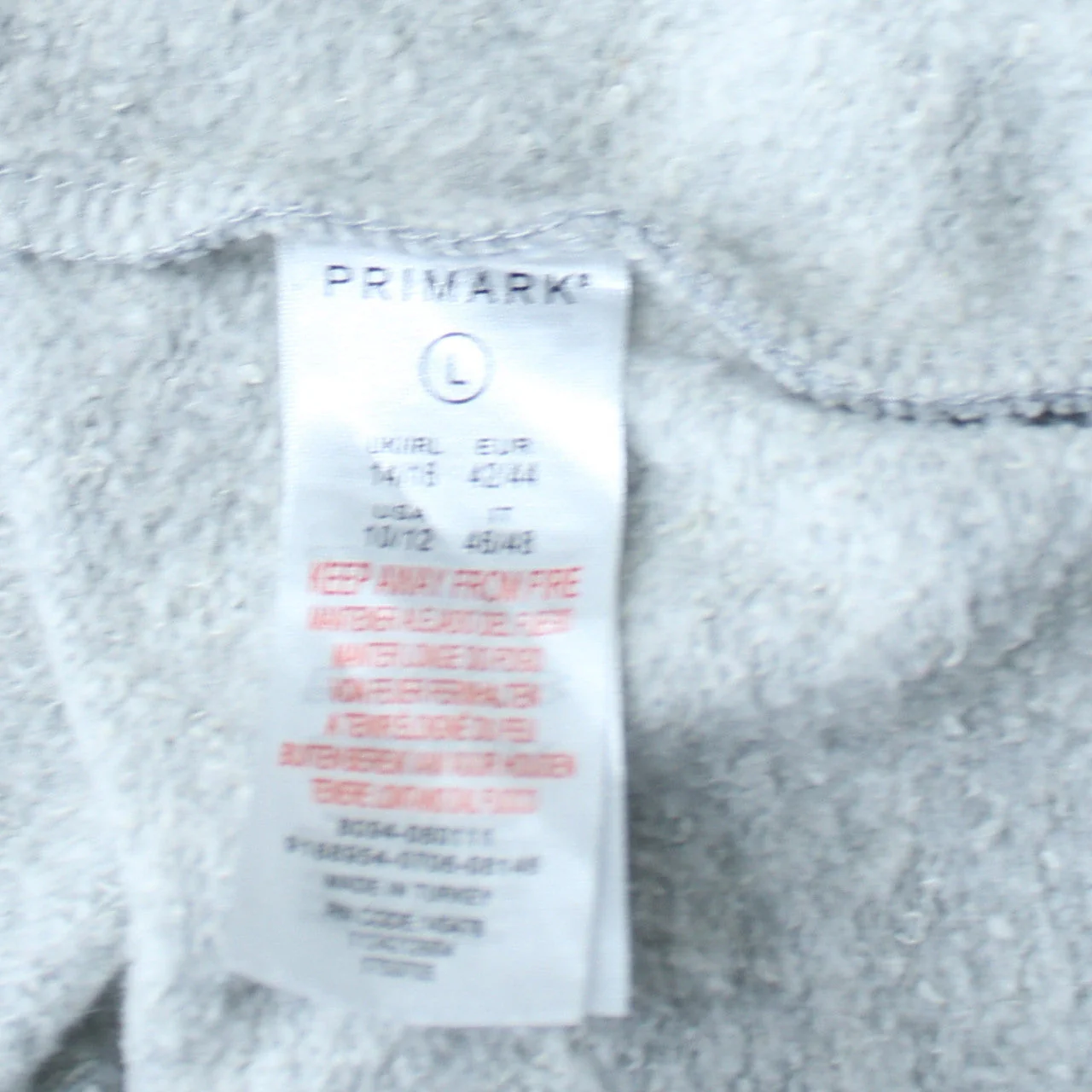 Disney Primark Womens Grey Stitch & Angel Sweatshirt L Cotton Blend - Image 6