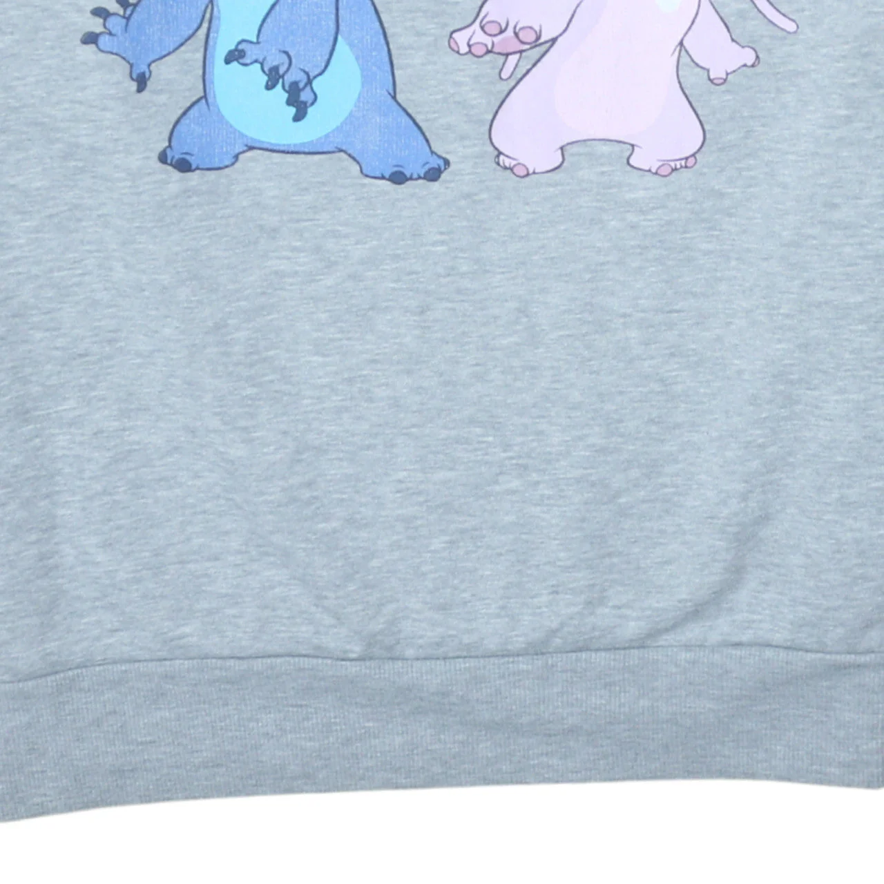 Disney Primark Womens Grey Stitch & Angel Sweatshirt L Cotton Blend - Image 7