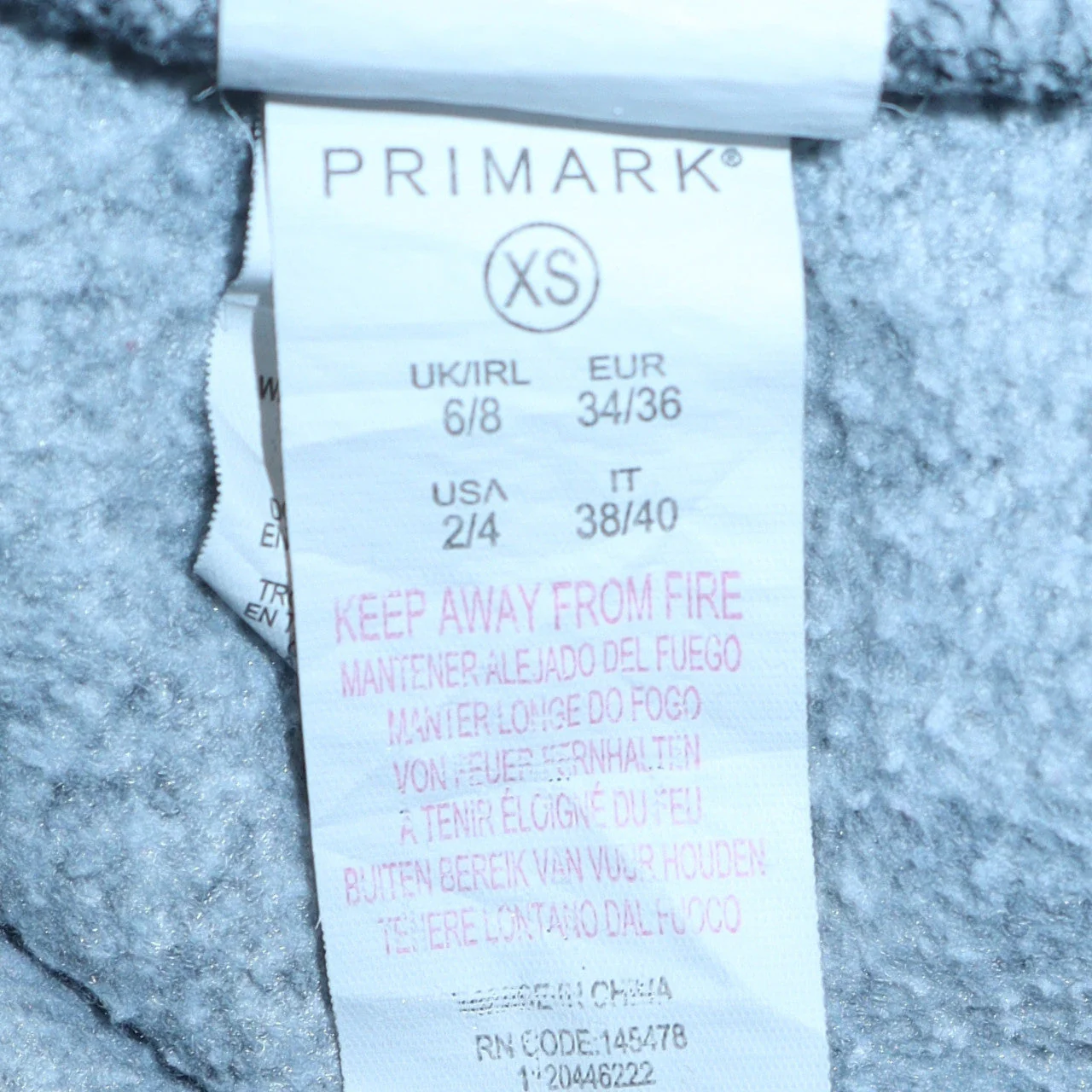 Disney Primark Women's Grey Stitch Sweatshirt XS Casual Pullover - Image 6