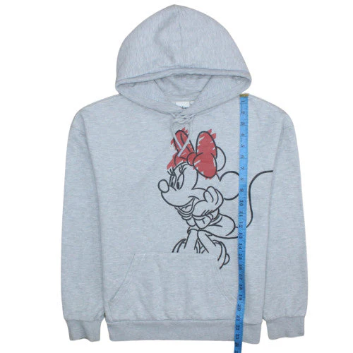 Disney Primark Womens Grey XS Hoodie Minnie Mouse Pullover - Image 3