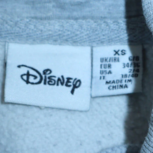 Disney Primark Womens Grey XS Hoodie Minnie Mouse Pullover - Image 6