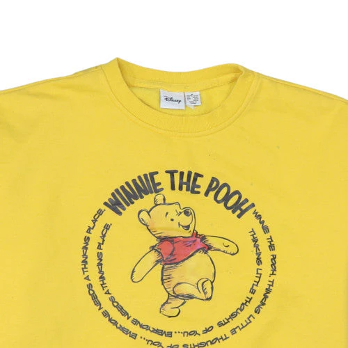 Disney Primark Womens Yellow Winnie the Pooh Sweatshirt M 12/14 - Image 8