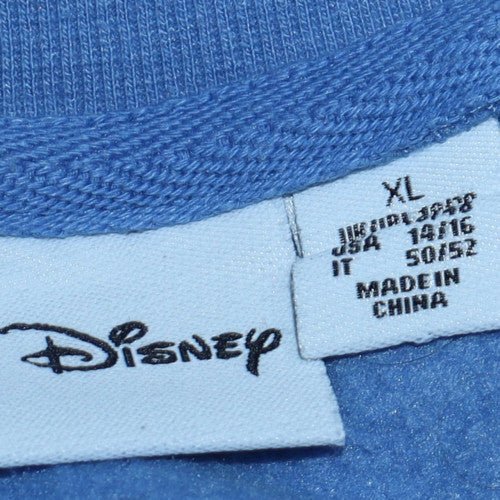 Disney Stitch Blue Crew Neck Sweatshirt Womens XL Primark Cares - Image 6