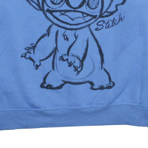Disney Stitch Blue Crew Neck Sweatshirt Womens XL Primark Cares - Image 8