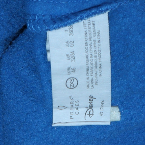 Disney Stitch Blue Pullover Hoodie Womens 2XS Primark Casual - Image 6