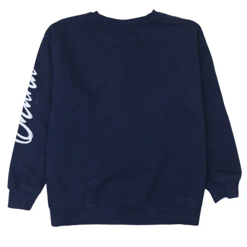 Disney Stitch Blue Teens Pullover Sweatshirt M Fleece Graphic - Image 4