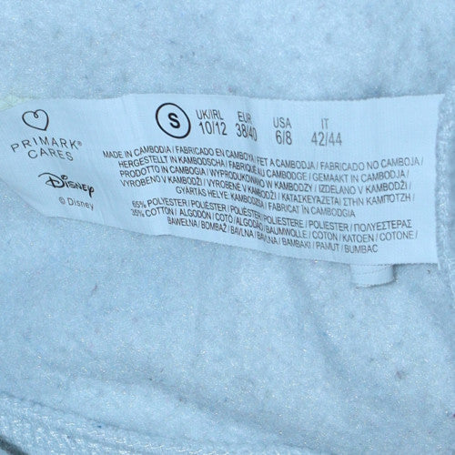 Disney Stitch White Sweatshirt Women Small Pullover Cotton Blend - Image 5
