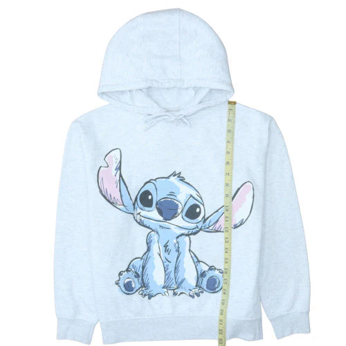Disney Stitch Womens Light Grey Hoodie Size S Primark Cares Pullover - Image 2