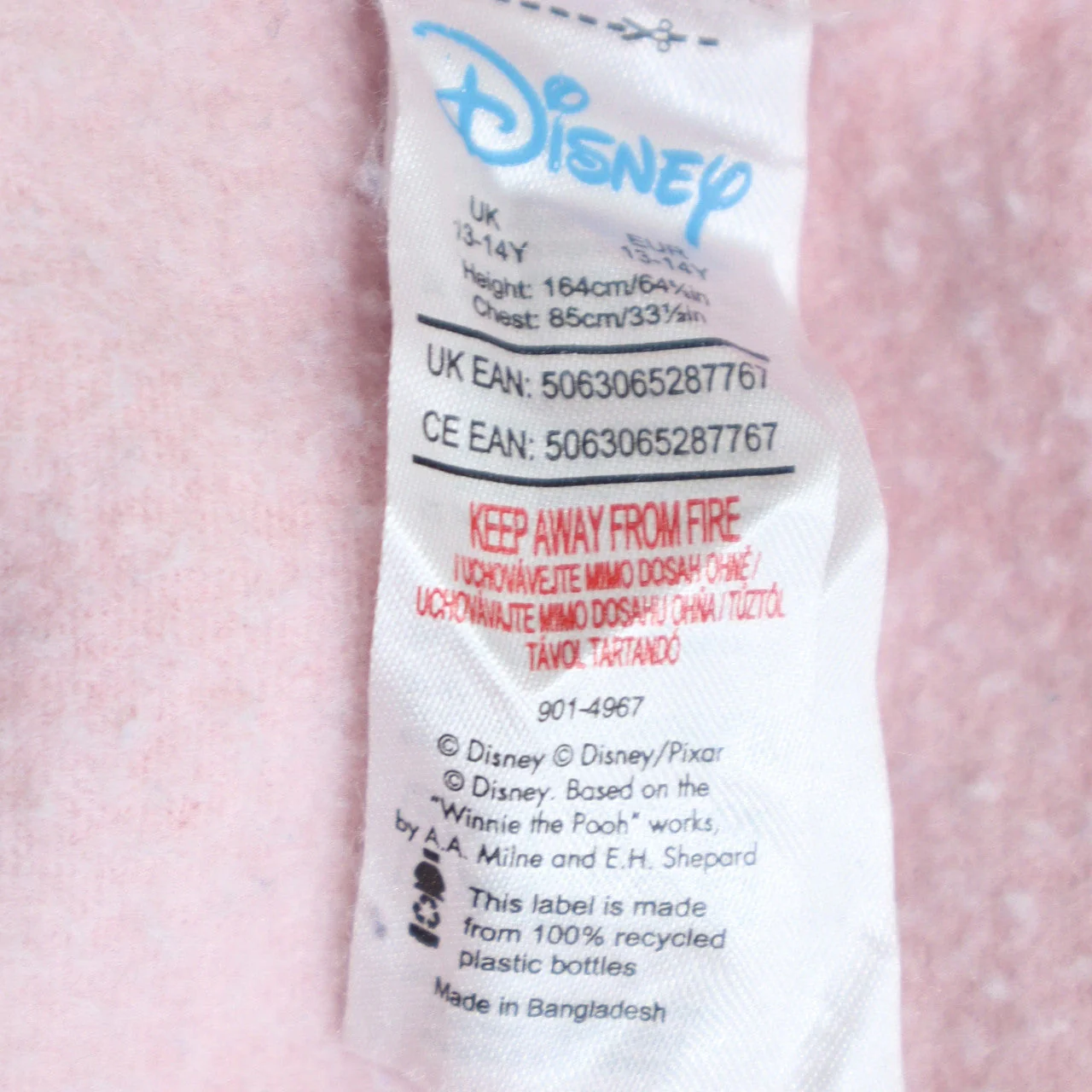 Disney Teens Pink Gradient Stitch & Angel Sweatshirt 13-14Y Pullover - Image 5