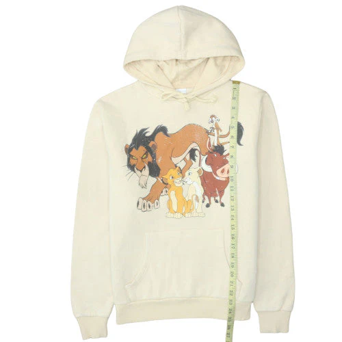 Disney The Lion King Beige Hoodie Women M Pullover Hooded Sweatshirt - Image 3