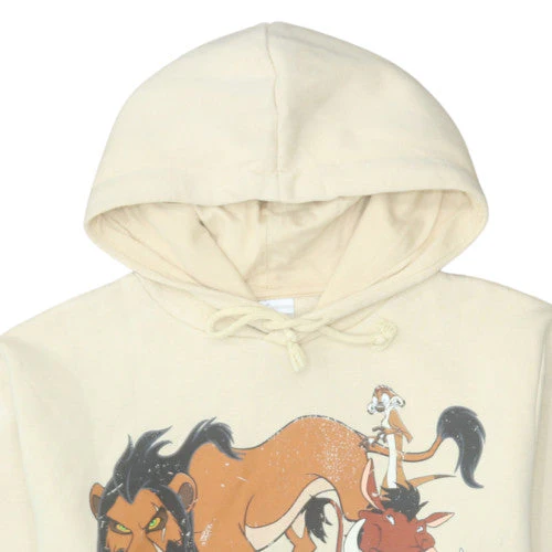Disney The Lion King Beige Hoodie Women M Pullover Hooded Sweatshirt - Image 8
