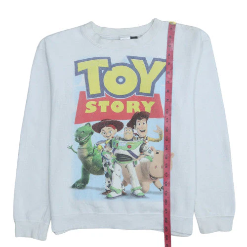 Disney Toy Story White Graphic Pullover Sweatshirt Teens S - Image 2