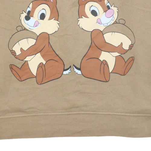 Disney Women Beige Chipmunk University Sweatshirt Size S - Image 7