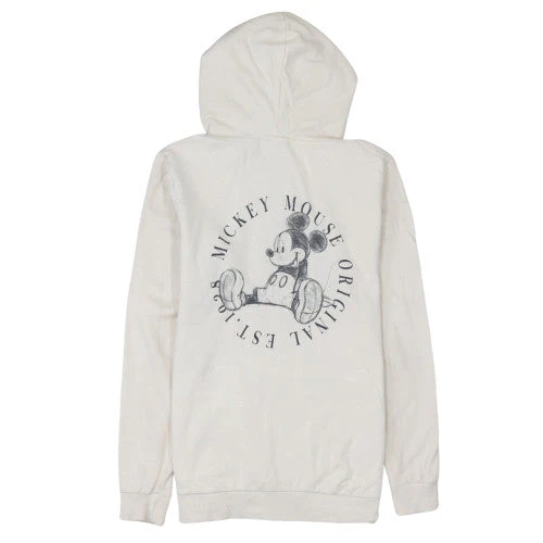 Disney Women Beige Mickey Mouse Pullover Hoodie Size 10 M Cotton - Image 4
