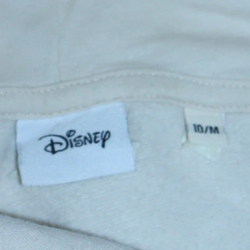 Disney Women Beige Mickey Mouse Pullover Hoodie Size 10 M Cotton - Image 5