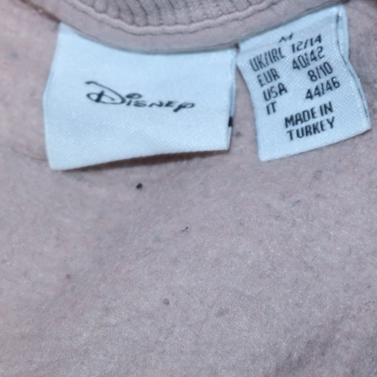 Disney Women Beige Thumper Sweatshirt Size 12/14 Crew Neck Pullover - Image 5