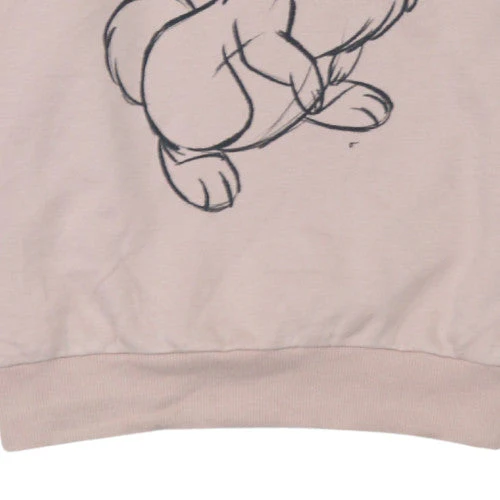 Disney Women Beige Thumper Sweatshirt Size S Crew Neck Pullover - Image 7