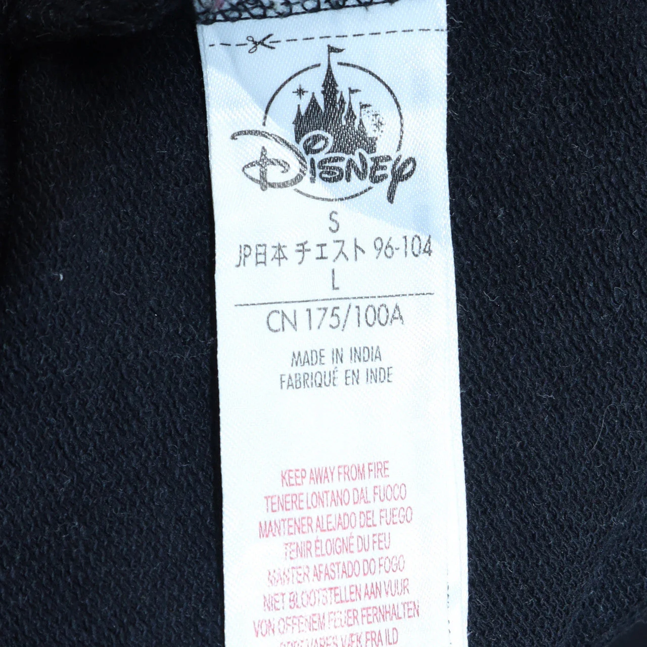 Disney Women Black Mickey Hands Crew Neck Sweatshirt Size 14 - Image 6